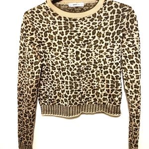 Zara animal print sweater size M
